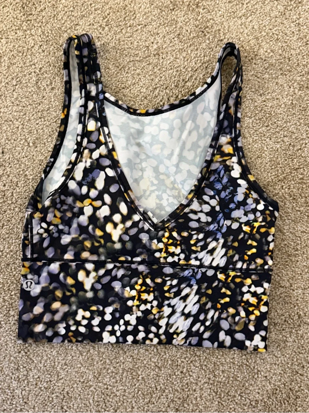 Lululemon Power Pivot Tank Metropolis Glow Multi Sz 4